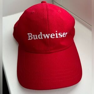 Budweiser One Size Adjustable Red Baseball Cap